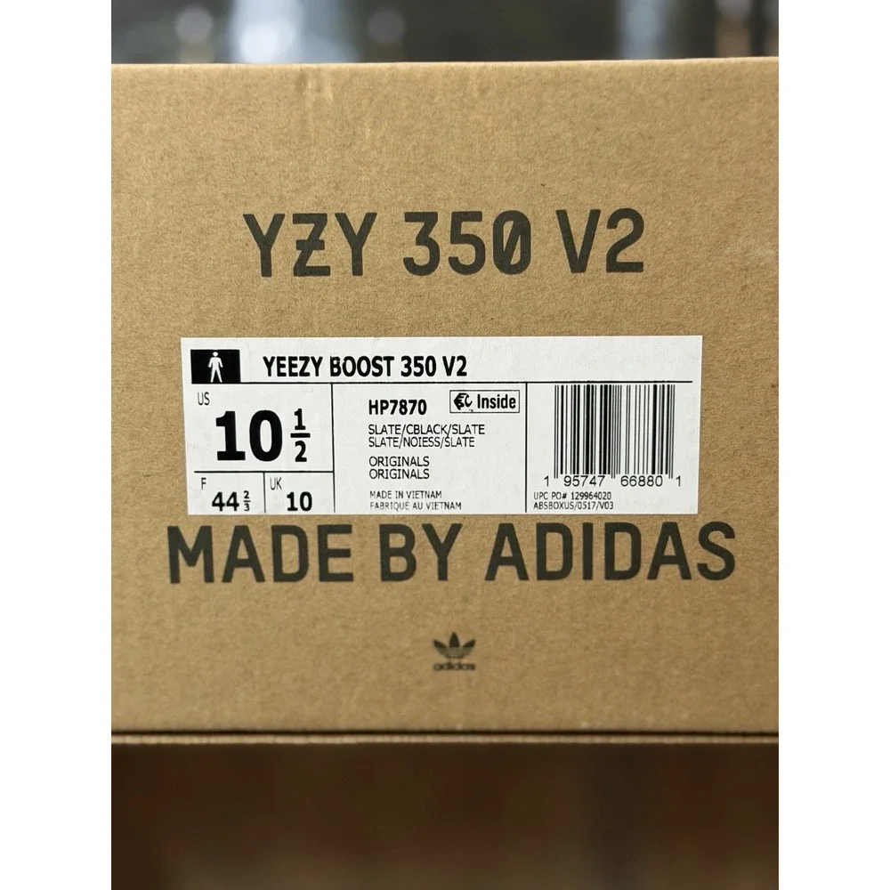 adidas Yeezy Boost 350 V2 Slate Low Top Lace-Up Men's Sneakers HP7870 2022